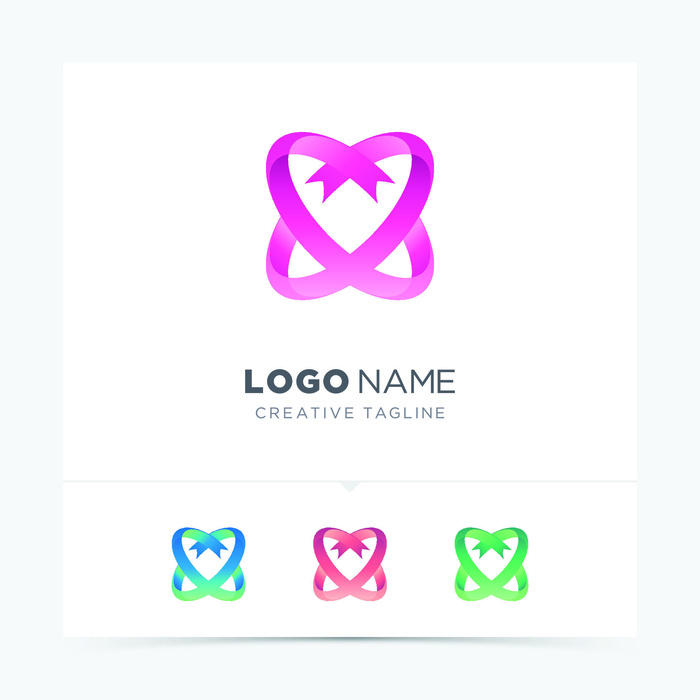 图标识标志公司字母企业商标品牌LOGO设计素材矢量模板