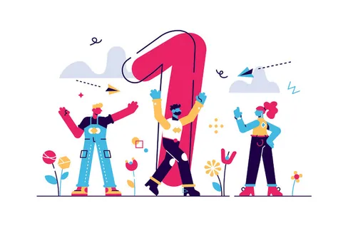 扁平化人物场景办公互联网等距ai矢量设计网页海报UI素材插画