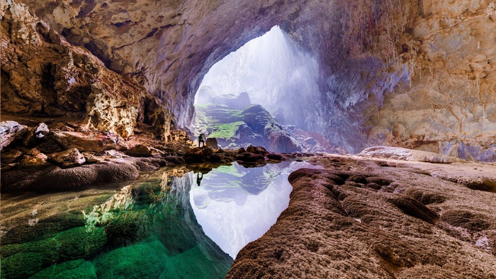 高清溶洞山水风景