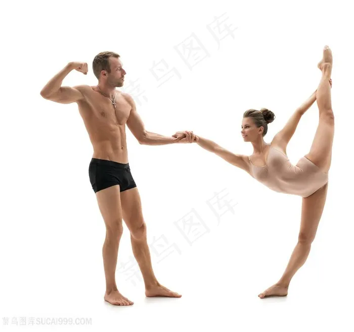 跳舞的男女动作高清图