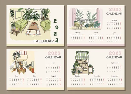 2023日历 2023年挂历 兔年日历 