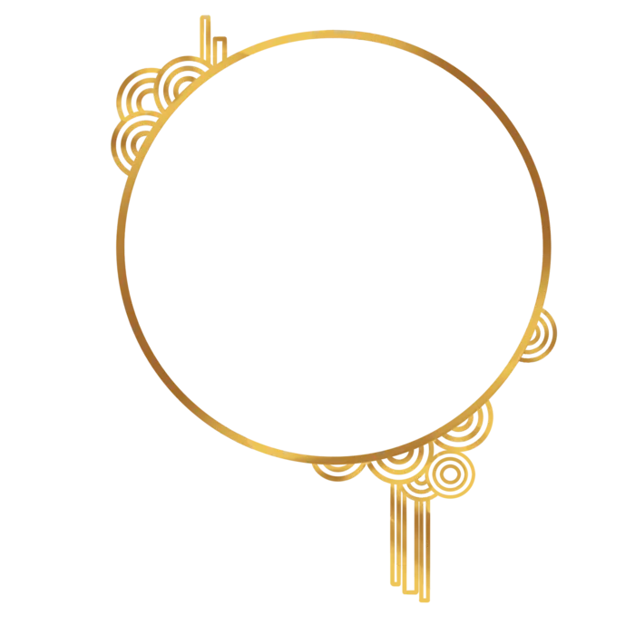 中国风中式传统祥云图案国潮古风边框云纹装饰元素PNG免抠素材图