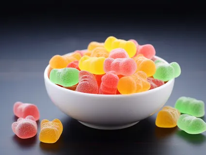 美味糖果五彩软糖甜点摄影图