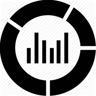 圆形数据图标黑白