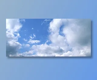 云彩中落出的蓝天