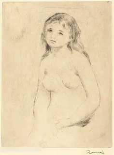 奥古斯特 · 雷诺阿，为沐浴者学习