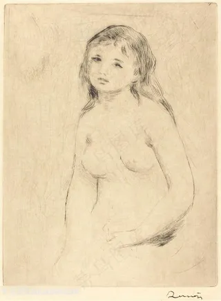 奥古斯特 · 雷诺阿，为沐浴者学习