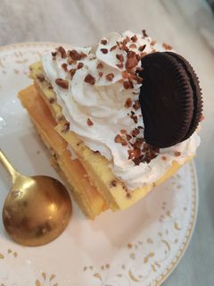 家庭自制奶油蛋糕餐后小甜点菜品菜谱实拍图片