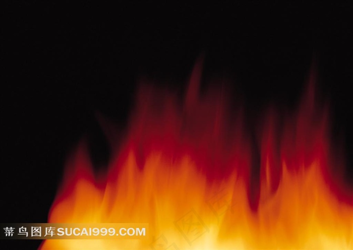 黑色背景下火焰