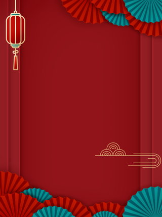 国潮中国风红色海报