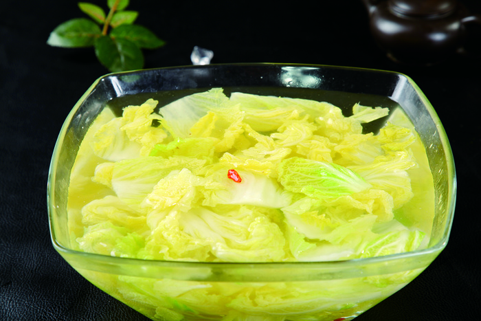 水煮白菜美味摄影图