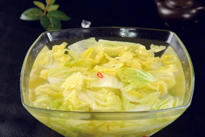 水煮白菜美味摄影图