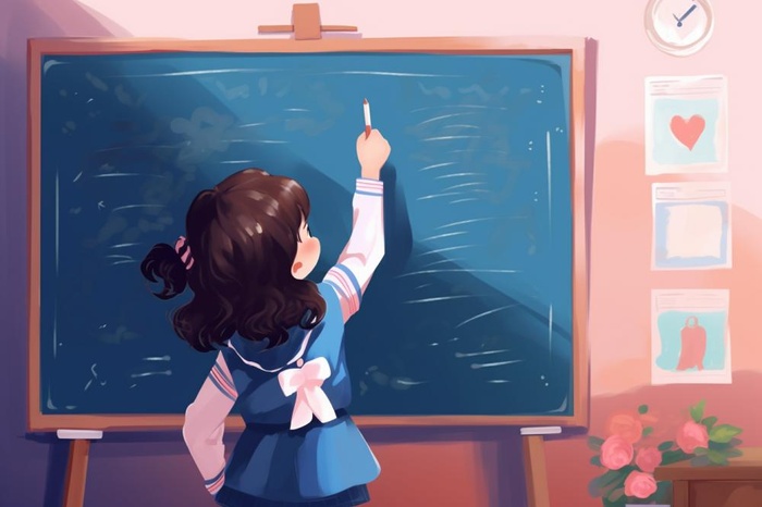 课室学习黑板儿童粉笔写字背景