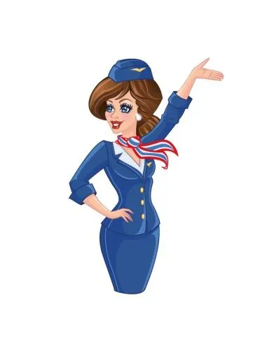 空姐 PNG免抠(595x842)