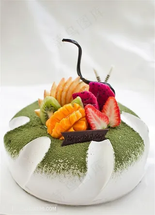 唯美水果生日蛋糕图片