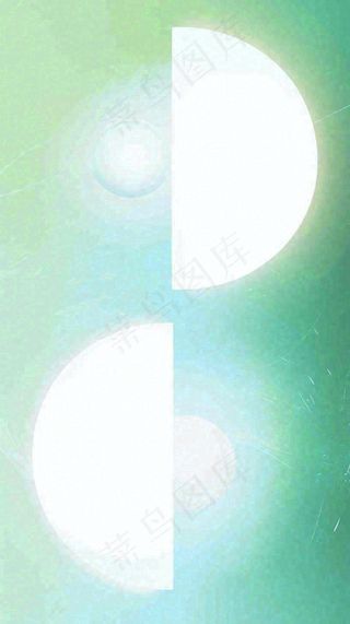 清新渐变背景前的彩色圆球，时尚