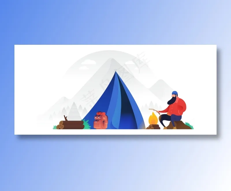 户外活动免抠图