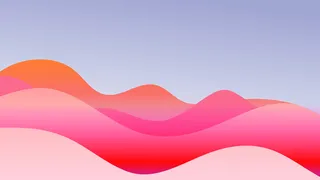 极简剪纸波浪弥散光渐变背景图