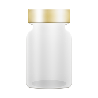 免抠磨砂透明玻璃药瓶