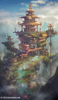 古代奇遇幻境中国风CG原画绘画图片 古代奇遇幻境中国风CG原画绘画图片