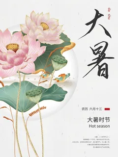 大暑 大暑营销海报