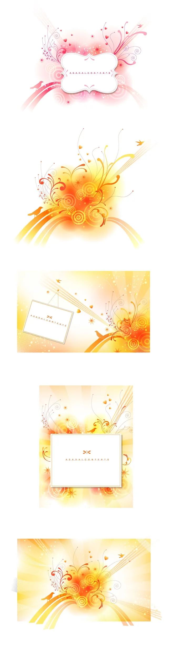 简约风名片海报边框图框素材AI矢量图 (73)ai矢量模版下载