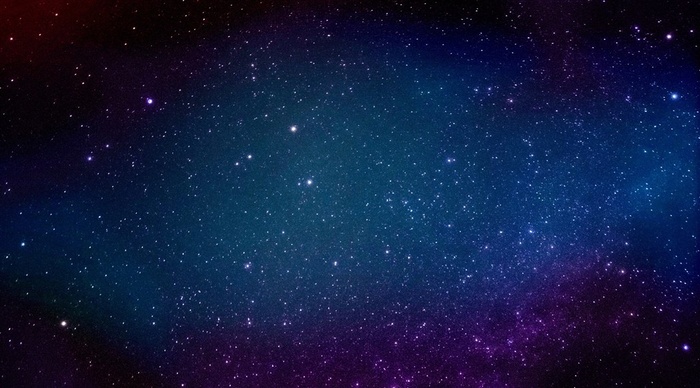 星光灿烂的夜空