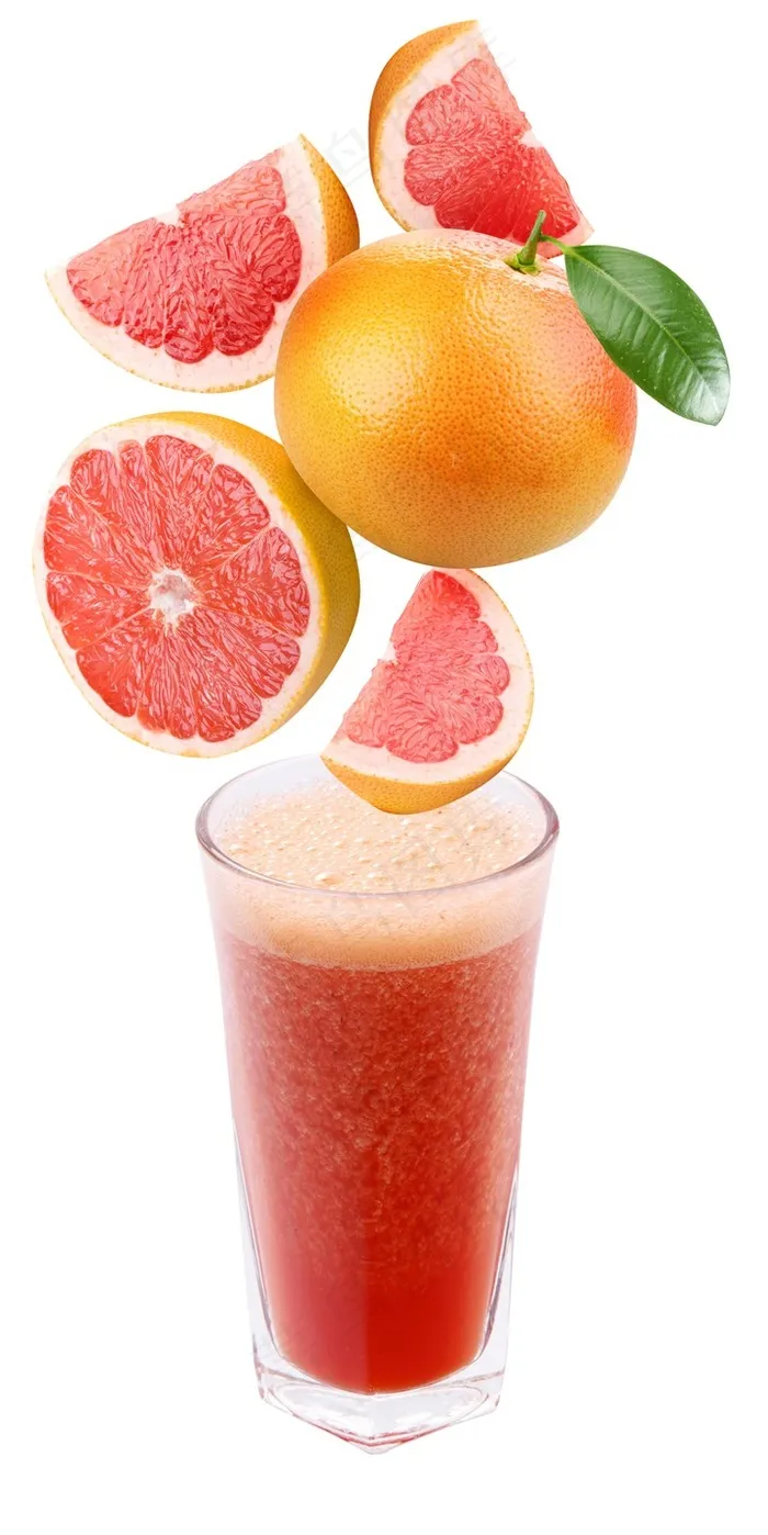 新鲜的蔬菜水果果汁高清素材图