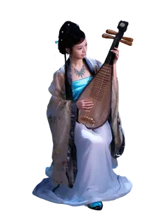 07 (12)免抠元素 免抠摄影 美女 人物 服装 古风 演奏