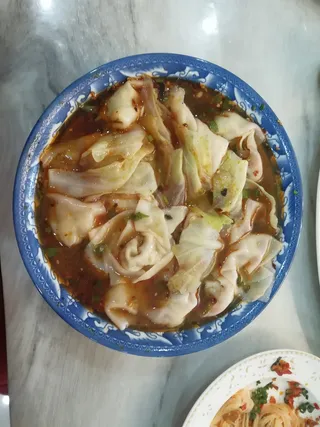 中式面点抄手实拍红油抄手