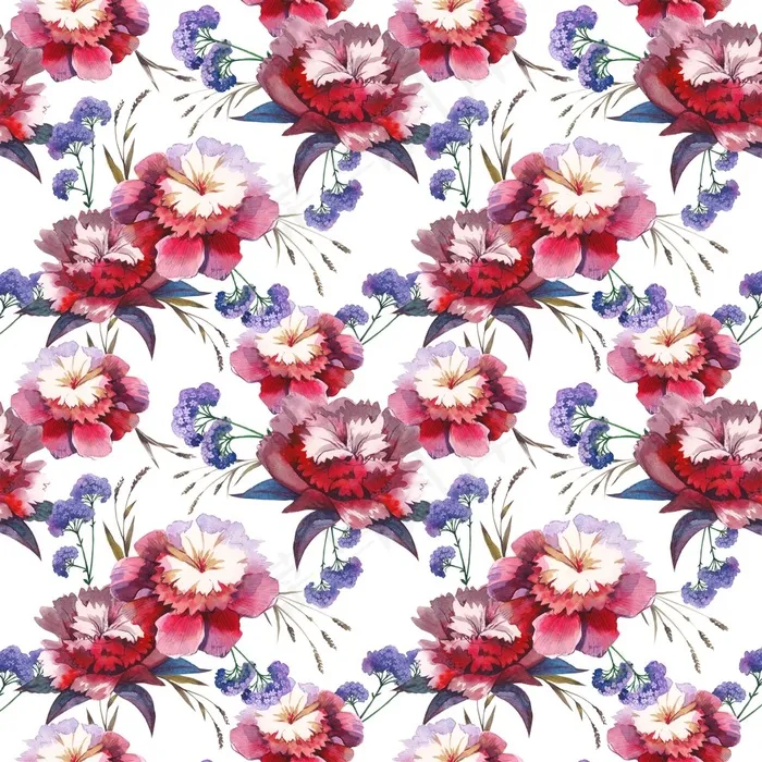 唯美手绘花朵素材高清图片