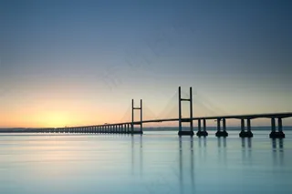 宏伟跨海大桥高清摄影素材