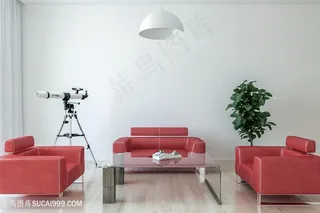 浅红色沙发软装材质高清图片