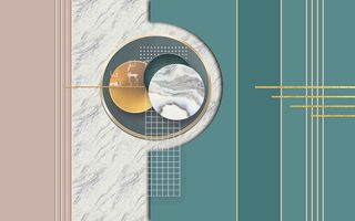 北欧后现代背景墙