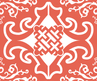 简约风中式传统图案窗花贴画镂空窗户瓷砖PNG免扣图片素材 (59)