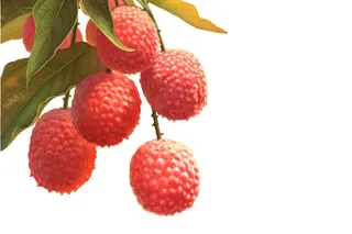 水果荔枝国风绘画元素