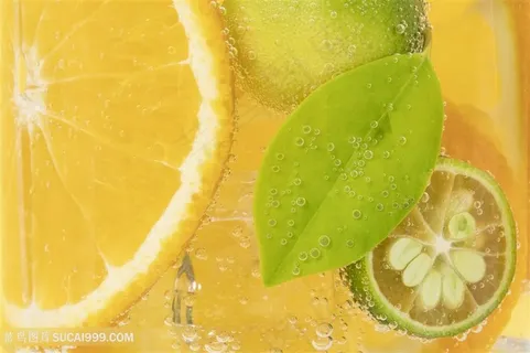 橙子青柠气泡水