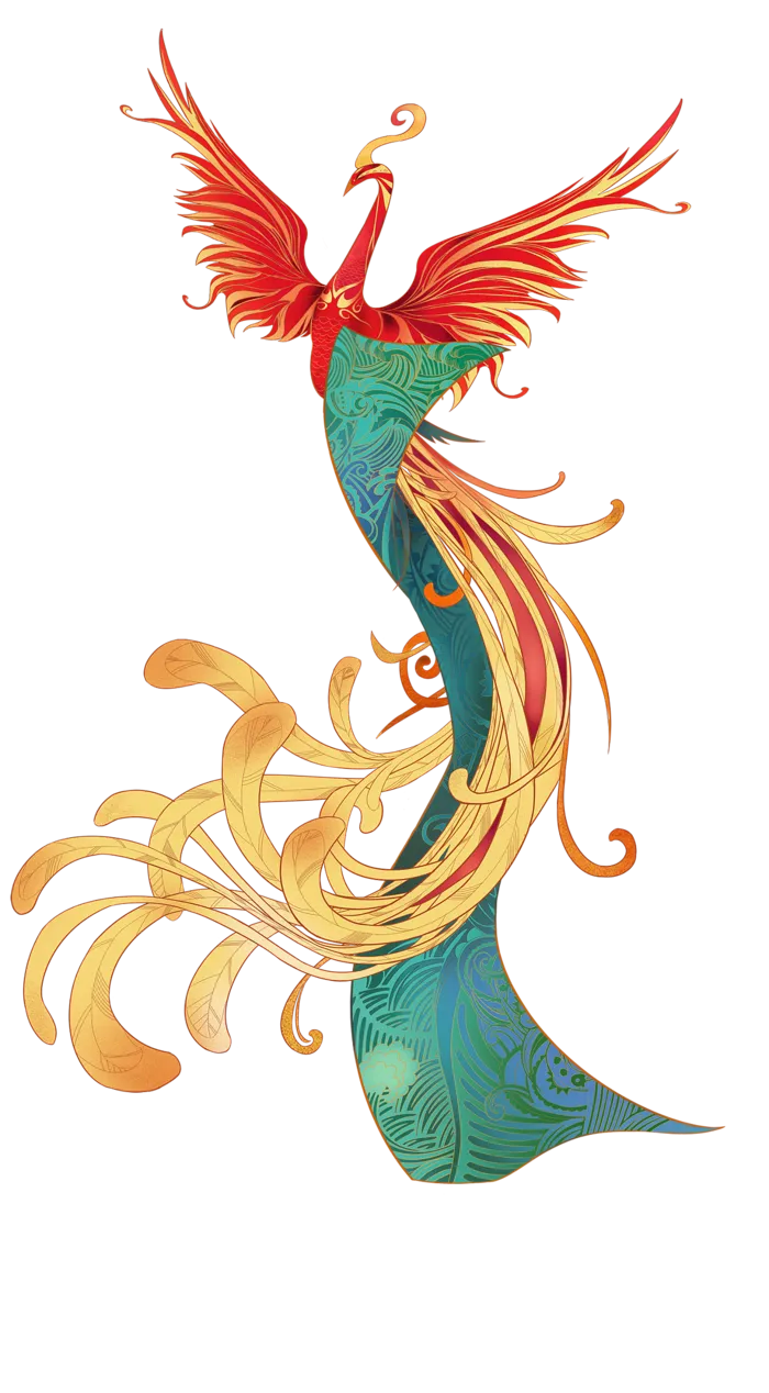 国潮风格 中国风 凤凰 传统素材 PNG