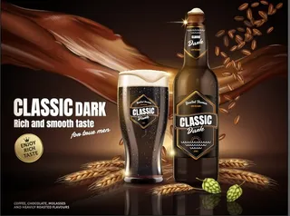 设计广告大麦啤酒