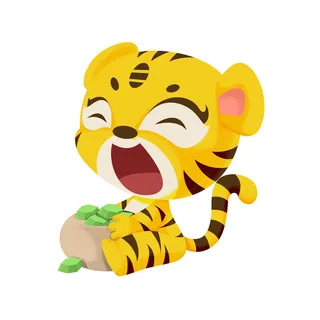 可爱2022年虎年吉祥物卡通形象新年海报元素AI矢量图PSD分层设计素材