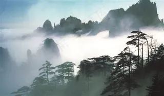 黄山自然风景区摄影图片