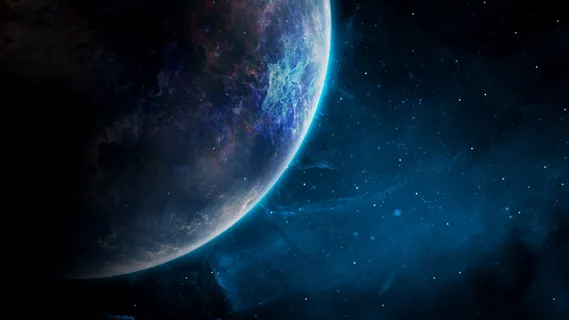 高清星空夜空地球