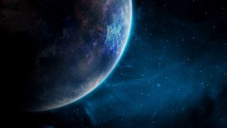 高清星空夜空地球