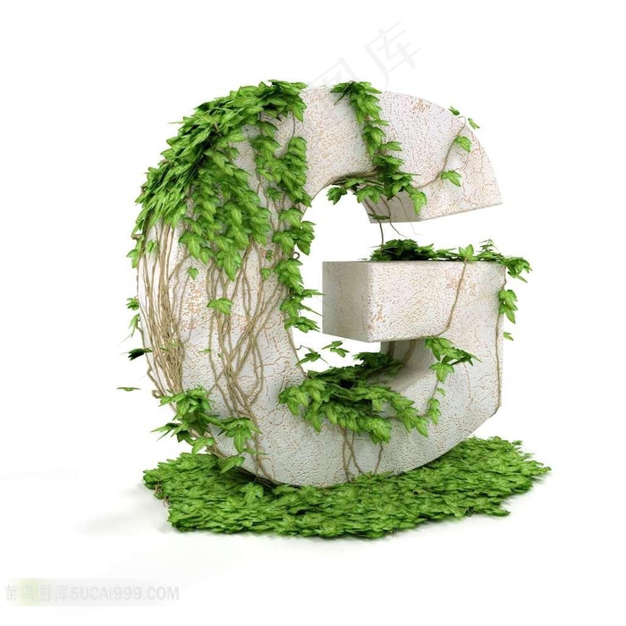 3D字母G设计素材