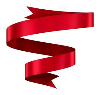精美红色丝带图