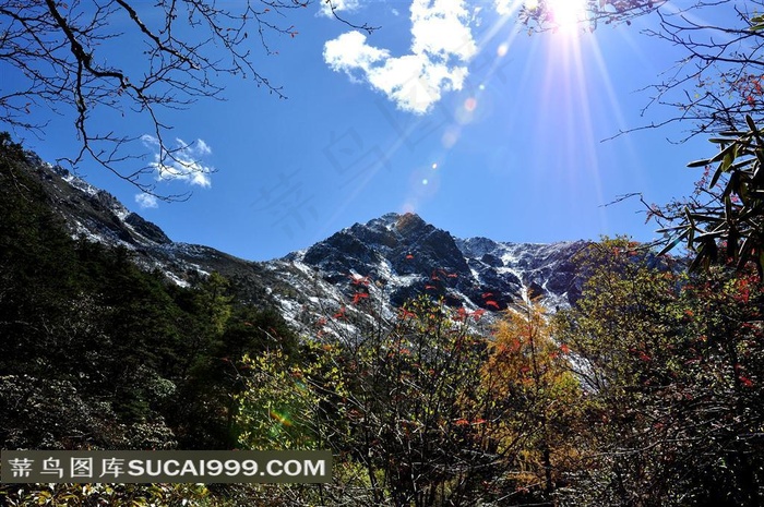 四川康定木格措风景素材