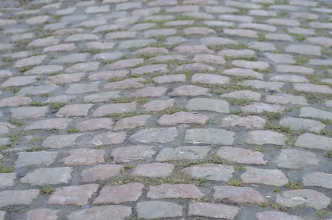 路面石头背景图片