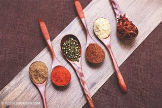 餐饮调味料辣椒面布景图