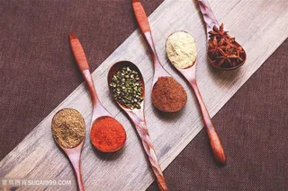 餐饮调味料辣椒面布景图