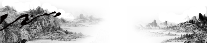 山水画素材中国风水墨画素材元素中国画